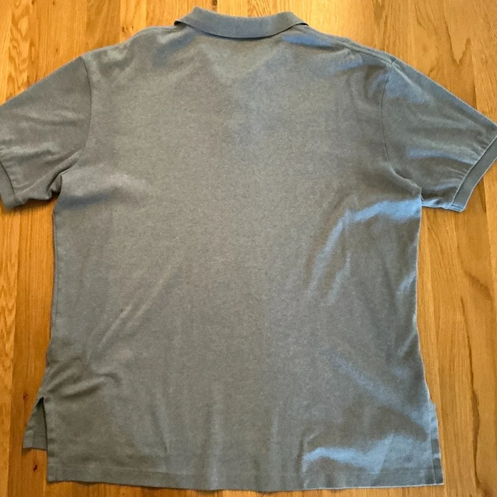 Polo Ralph Lauren Polo Shirt Mens L Heather Gray 100% Cotton Classic Pony Logo